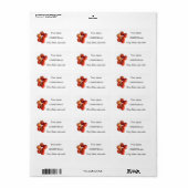 Verse appels & tomaten Adreslabel Etiket (Full Sheet)