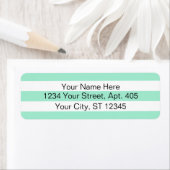 Verse Aqua Stripes gepersonaliseerd Etiket (Insitu)