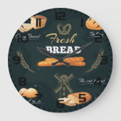 Verse Artisan Brood Bakkerij Loaf Rolls Baguette Grote Klok (Voorkant)