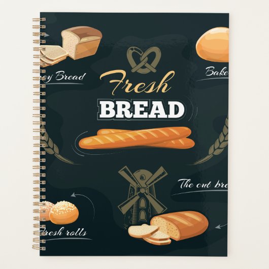 Verse Artisan Brood Bakkerij Loaf Rolls Baguette Planner (Voorkant)