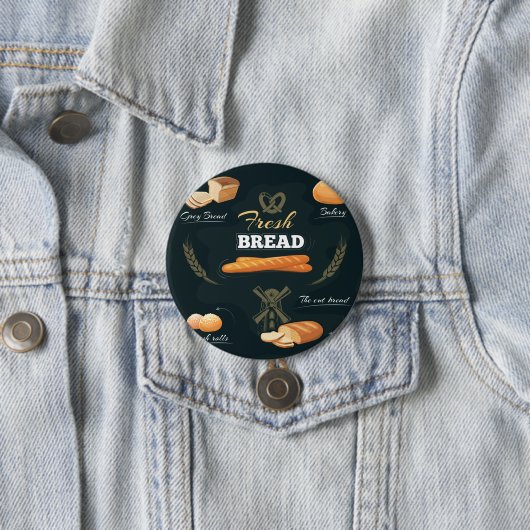 Verse Artisan Brood Bakkerij Loaf Rolls Baguette Ronde Button 7,6 Cm (In situ)