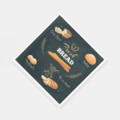 Verse Artisan Brood Bakkerij Loaf Rolls Baguette Servet (Hoek)