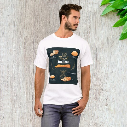 Verse Artisan Brood Bakkerij Loaf Rolls Baguette T-shirt