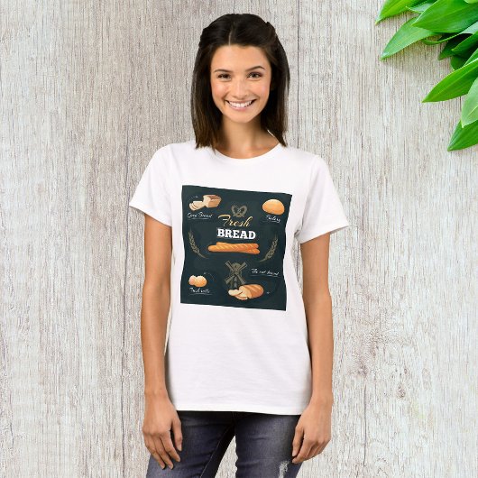 Verse Artisan Brood Bakkerij Loaf Rolls Baguette T-shirt