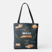 Verse Artisan Brood Bakkerij Loaf Rolls Baguette Tote Bag (Achterkant)