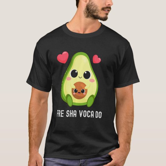 Verse Avocado Freshavacado Fre Shavacado Funny Mem T-shirt (Voorkant)