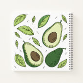 Verse avocado met groene bladeren – Notitieboek Ho (Achterkant)