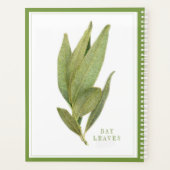 VERSE BAAI BLADEREN 8.5x11 Planner / Groen (Achterkant)