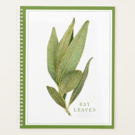 VERSE BAAI BLADEREN 8.5x11 Planner / Groen (Voorkant)