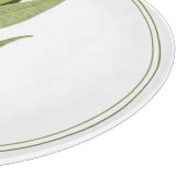 VERSE BAAI BLADEREN Ronde glazen snijplank (Hoek)