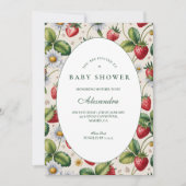 Verse Baby Shower met Gingham Kaart (Voorkant)