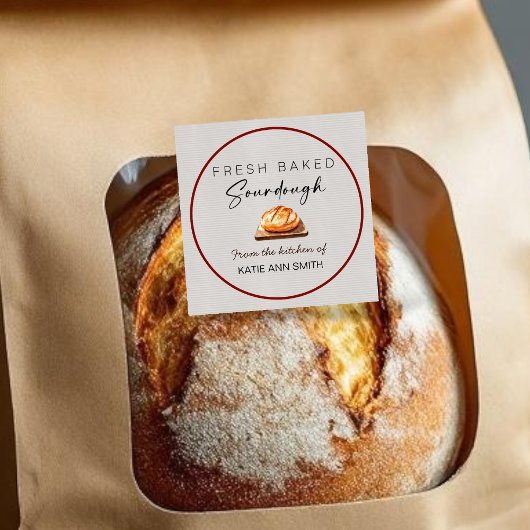 Verse Bakdeeg Zuurdesem Labels Bakkerij Sticker