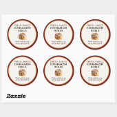 Verse Bakken Kaneelrol Labels | Bakkerij Sticker (Vel)