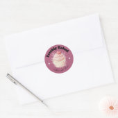 Verse Bakken Paarse Cupcake Bakkerij Sticker (Envelop)