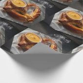 Verse bakken zachte pretzel cadeaupapier (Hoek)