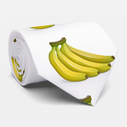 Verse bananen grappig stropdas (Opgerold)