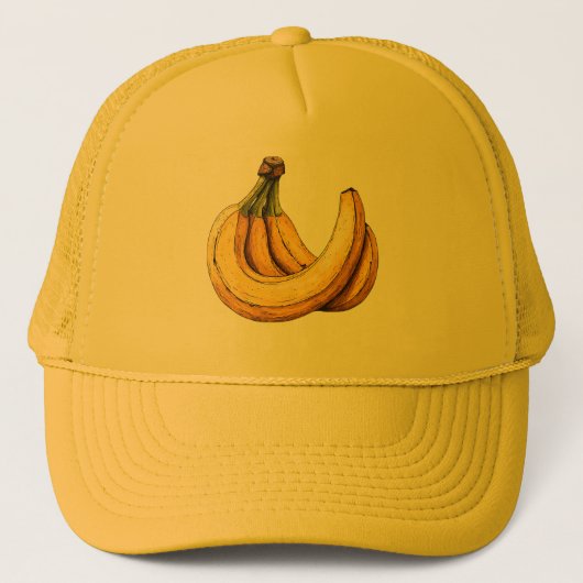 Verse bananentekening trucker pet (Voorkant)