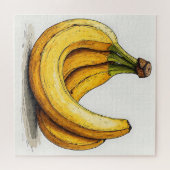 Verse bananillustratie legpuzzel (Horizontaal)