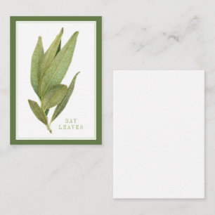 VERSE BAYBLADEREN 3.5x2.5 Plat Kaartje / Groen