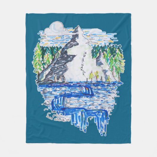 verse berg fleece deken (Voorkant)