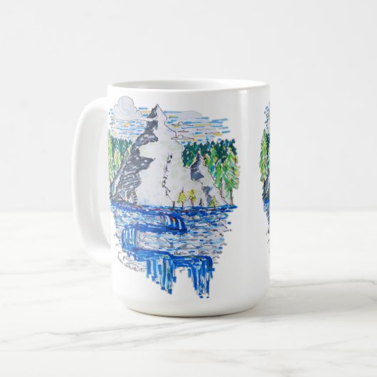 verse berg koffiemok (Voorkant links)