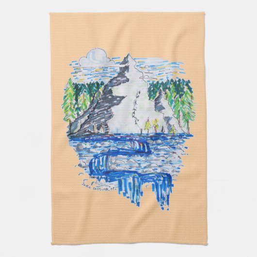 verse berg theedoek (Verticaal)