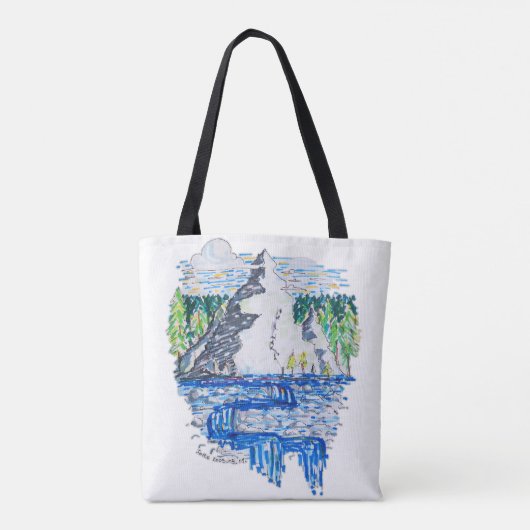 verse berg tote bag (Achterkant)