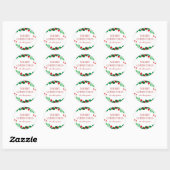 Verse bessen gepersonaliseerde kerstcadeau Sticker (Vel)