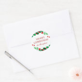 Verse bessen gepersonaliseerde kerstcadeau Sticker (Envelop)