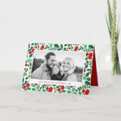 Verse bessen horizontale foto feestdagen kaart (Voorkant)