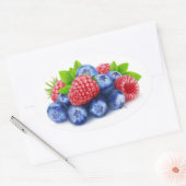 Verse bessen ovale sticker (Envelop)