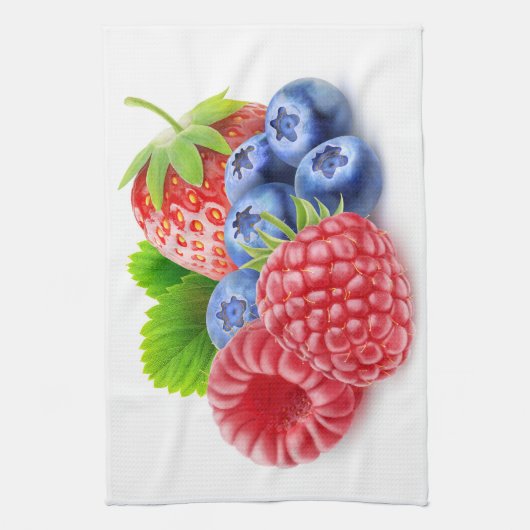 Verse bessen theedoek (Verticaal)