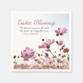Verse bijbel voor paasbessen Verse "De bloemen ver Servet
