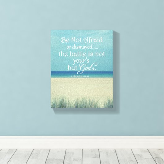 Verse bijbelgrootte niet zijn canvas afdruk (Insitu (Houten vloer))