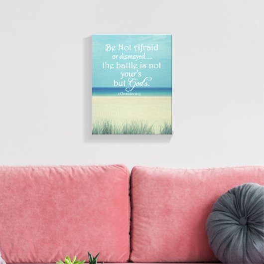 Verse bijbelgrootte niet zijn canvas afdruk (Insitu (Woonkamer))