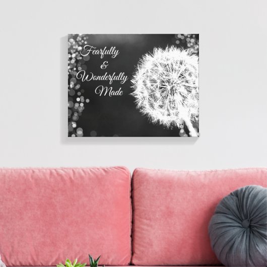 Verse bijbelverse, verfijnde en wonderbaarlijke vo canvas afdruk (Insitu (Woonkamer))