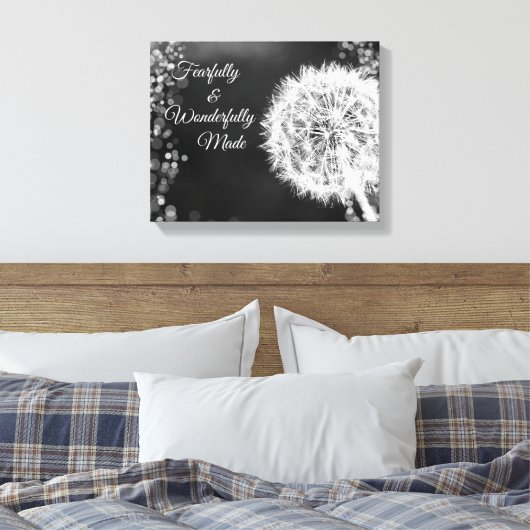 Verse bijbelverse, verfijnde en wonderbaarlijke vo canvas afdruk (Insitu (Slaapkamer))