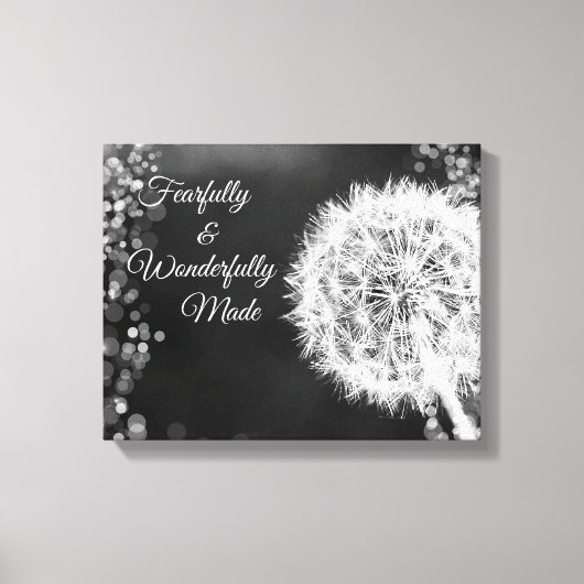 Verse bijbelverse, verfijnde en wonderbaarlijke vo canvas afdruk (Voorkant)