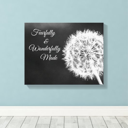 Verse bijbelverse, verfijnde en wonderbaarlijke vo canvas afdruk (Insitu (Houten vloer))