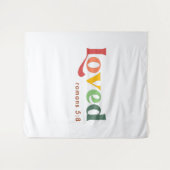 Verse bijbelversie van de liefhebber Roman 5:8 Wandkleed (Voorkant (horizontaal))