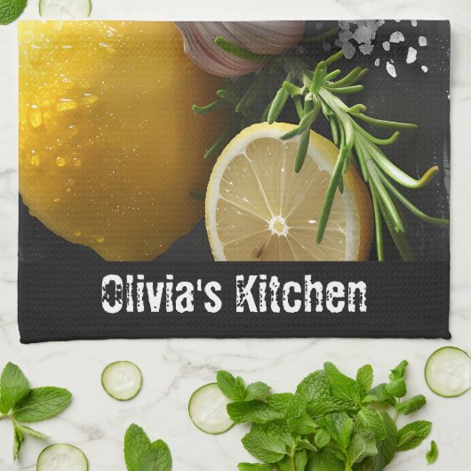 Verse biologische gezonde voeding theedoek (Gevouwen)