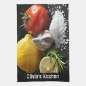 Verse biologische gezonde voeding theedoek (Verticaal)