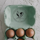 Verse Biologische Kartoneieren Karton Familie Boer Rubberstempel