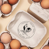 Verse Biologische Kartoneieren Karton Familie Boer Rubberstempel