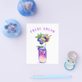 Verse blaues bessen sap drankje - Zomer cocktail Flyer (Enkel)