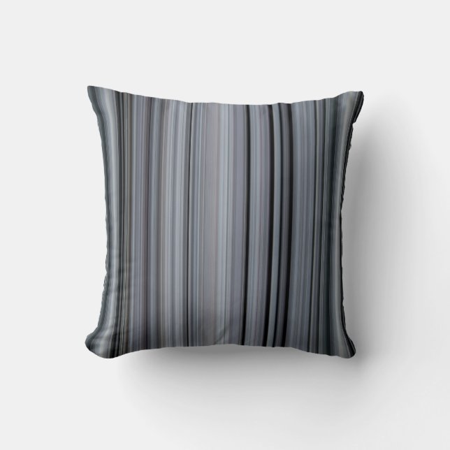 Verse Blauwe Bosbessen Blauwe Streep Kussen (Voorkant)