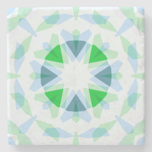 Verse Blauwe Groene Ster Dopamine Decor Kitsch Stenen Onderzetter