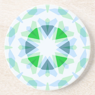 Verse Blauwe Groene Ster Dopamine Decor Kitsch Zandsteen Onderzetter