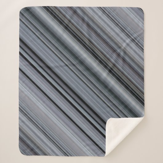 Verse blauwe streep van bosbessen sherpa deken (Voorkant)