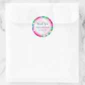 Verse Bloemen Baby shower Favor Sticker (Tas)